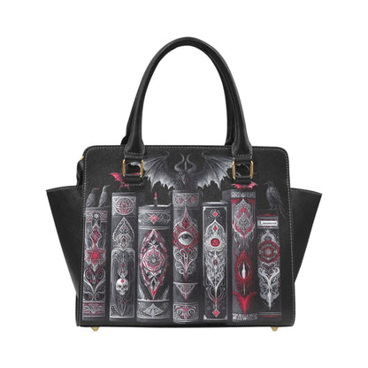 Gothic Books Design Classic Shoulder Handbag