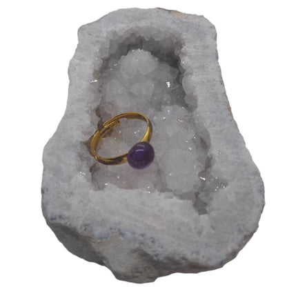 Adjustable Crystal Rings