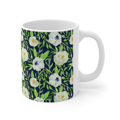 Floral Ceramic Mug 11oz