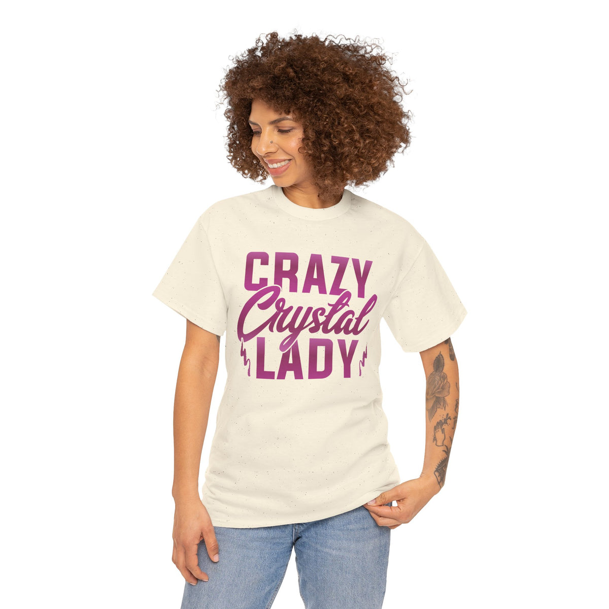 Crazy Crystal Lady Graphic T-Shirt