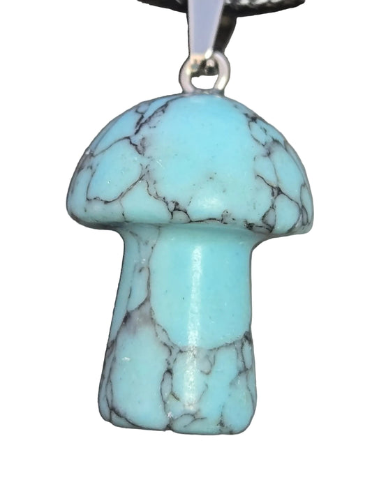 Turquoise Mushroom Necklace