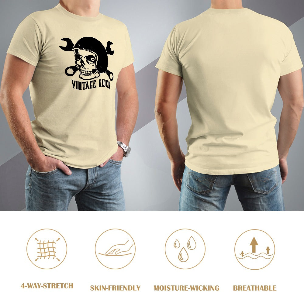 Vintage Rider Men's T-shirt 100% Cotton