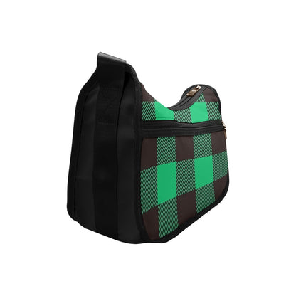 Green Plaid Shoulder Bag