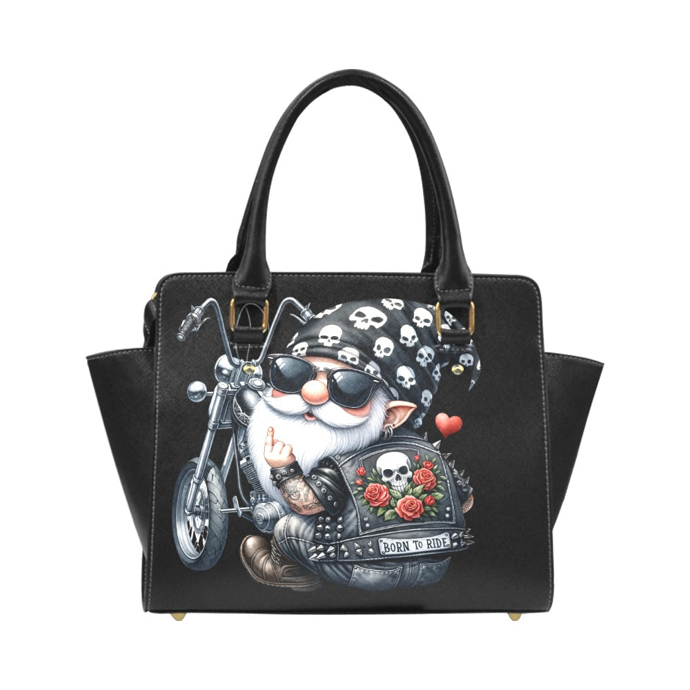 Biker Gnome Classic Shoulder Handbag