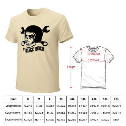 Vintage Rider Men's T-shirt 100% Cotton