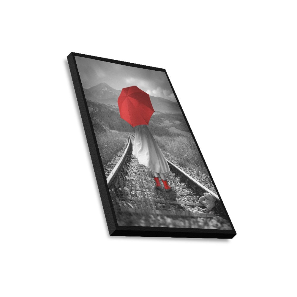 Red Collection Framed Canvas Print