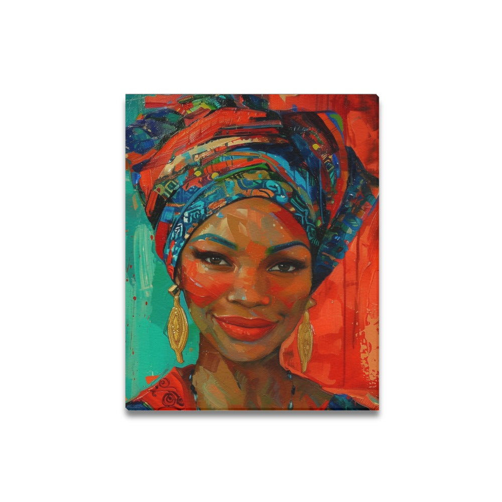 African Collection Frame Canvas Print