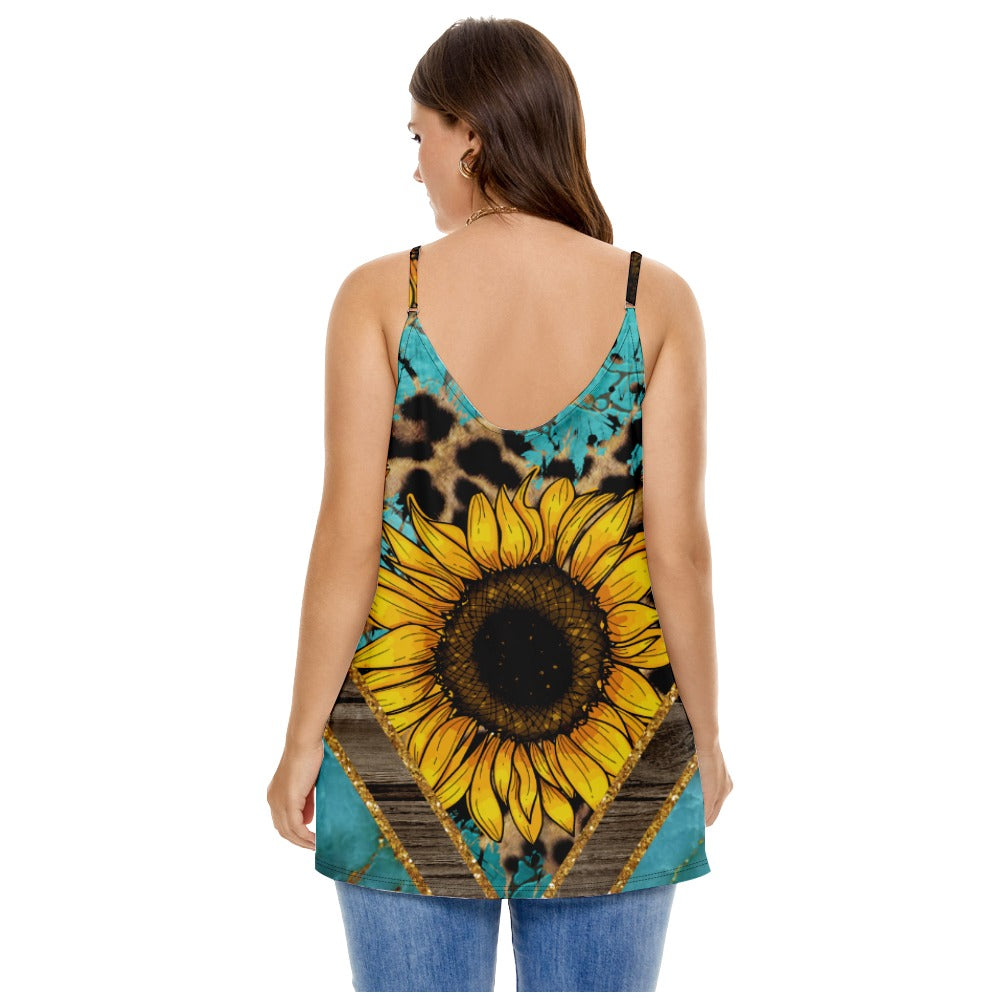 Western Sunflower Loose Summer Top