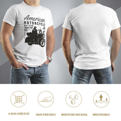 American Motorcycle Men's T-shirt 100% Cotton