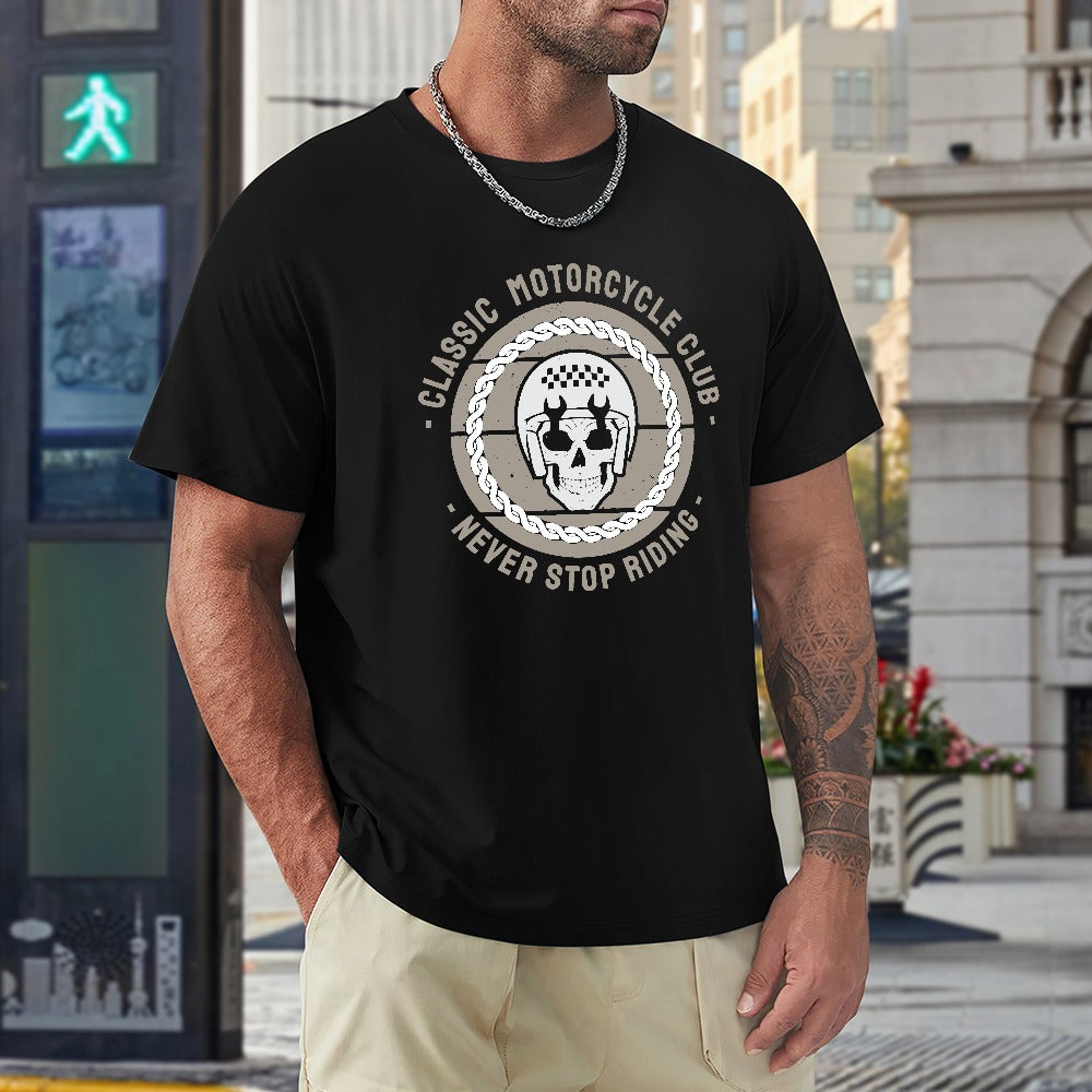 Classic Motorcycle Club Men's T-shirt 100% Cotton