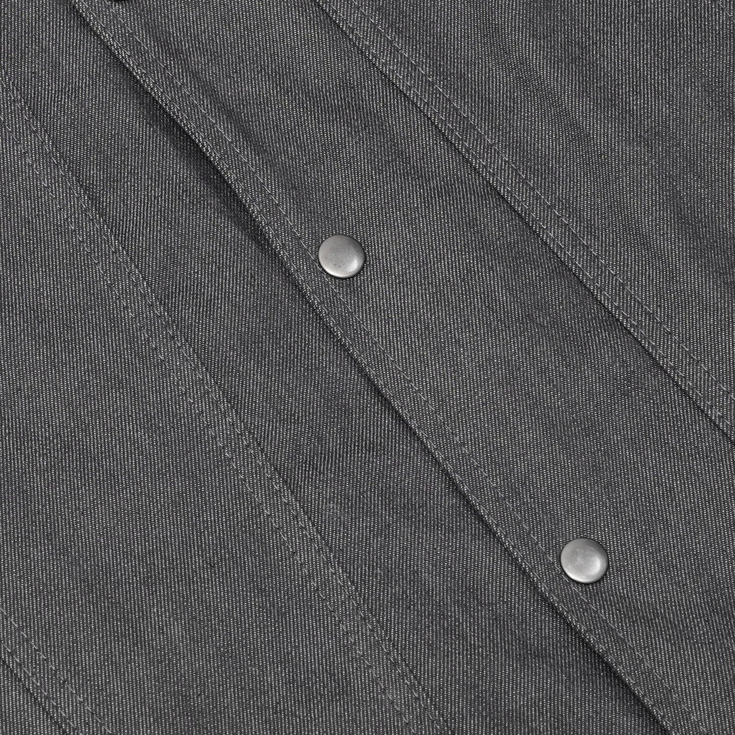 Men's Rough Rub-Off Raw Finish Broken Gray Denim Vest