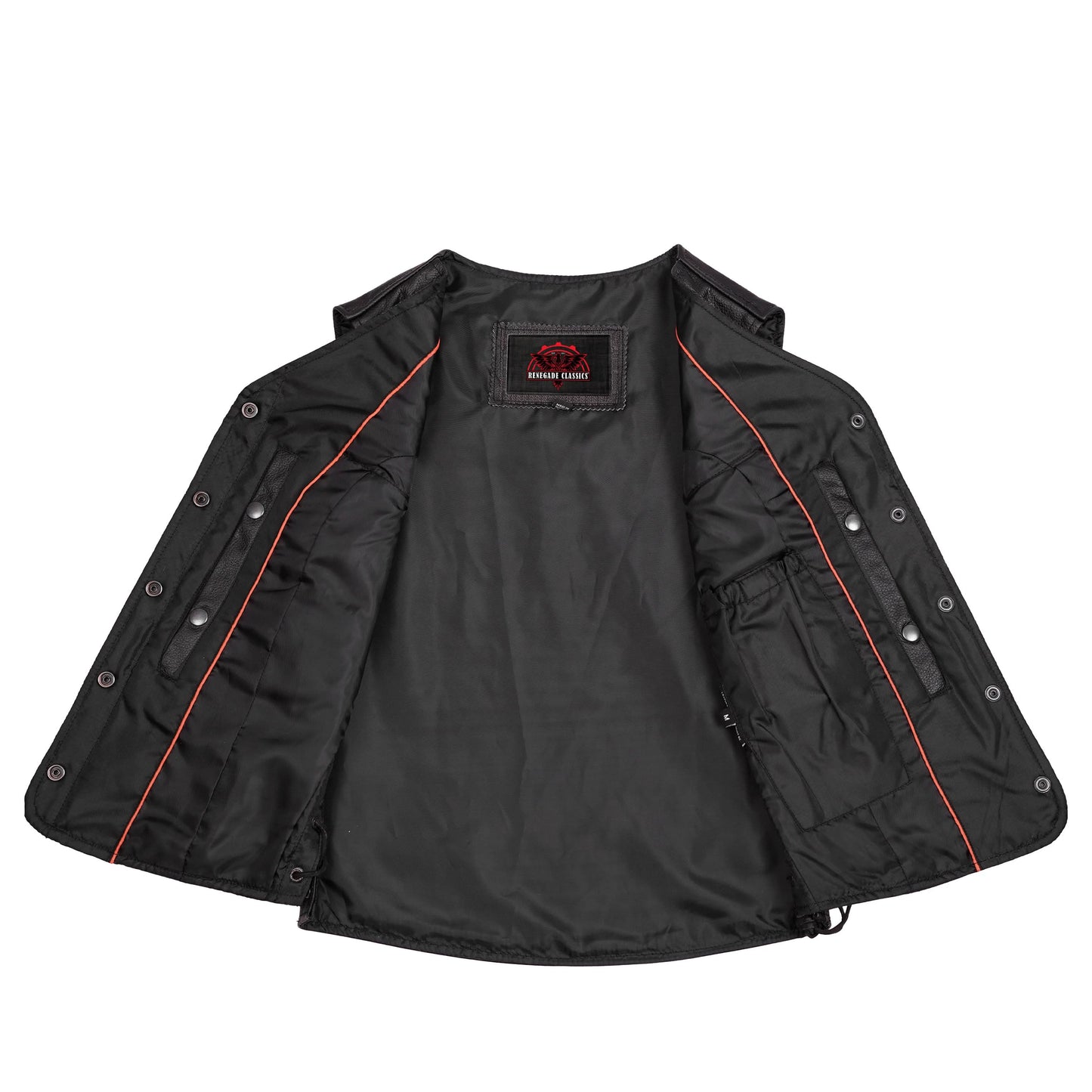 Clara Women's leather motorcycle vest