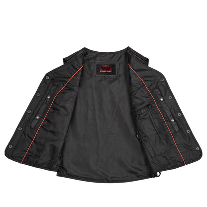 Clara Women's leather motorcycle vest