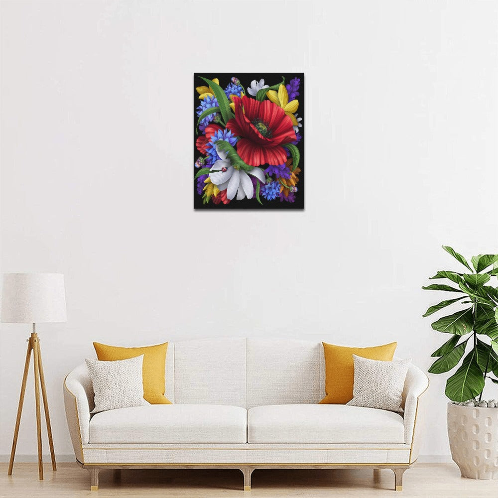 Floral Framed Canvas Print