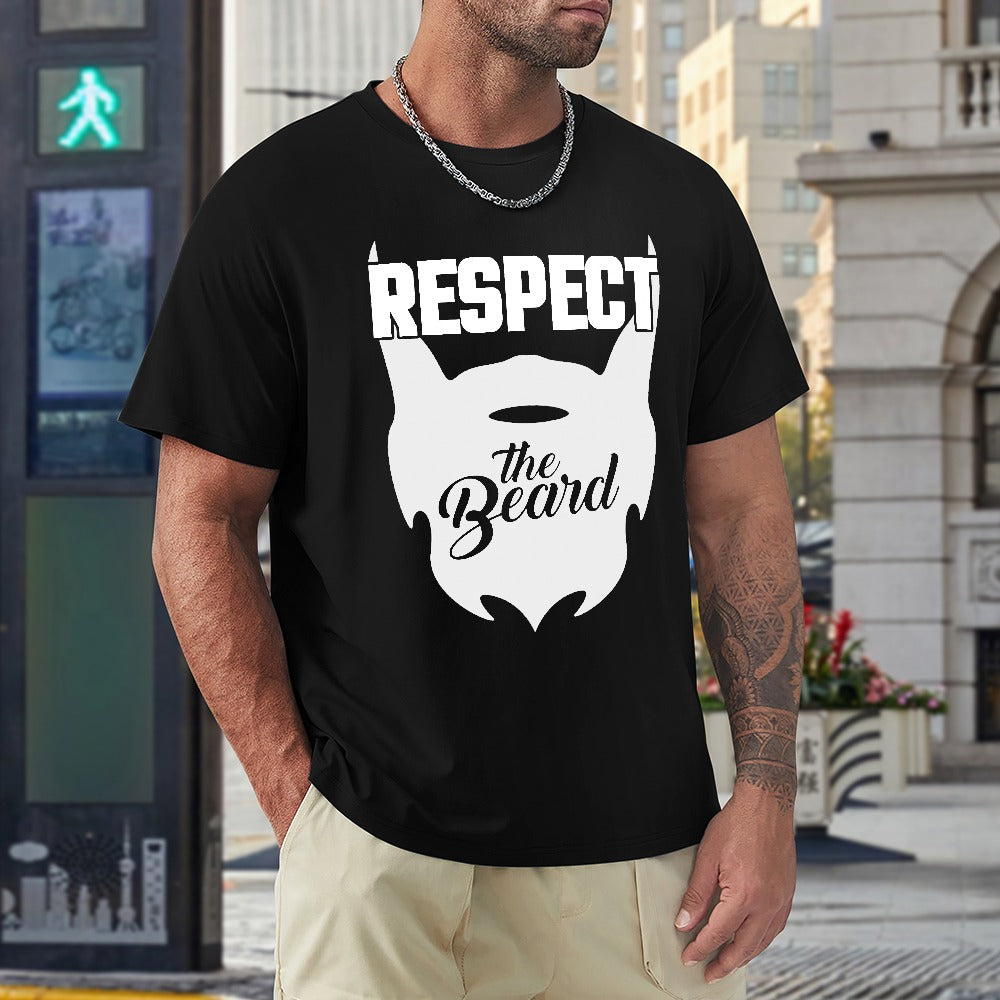Respect The Beard Men's T-shirt 100% Cotton