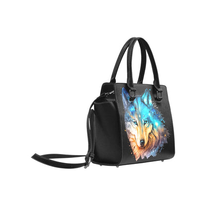 Glowing Wolf Classic Shoulder Handbag