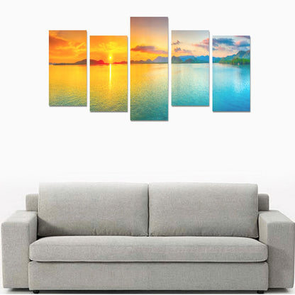 Sunset on the Horizon Canvas Wall Art Prints