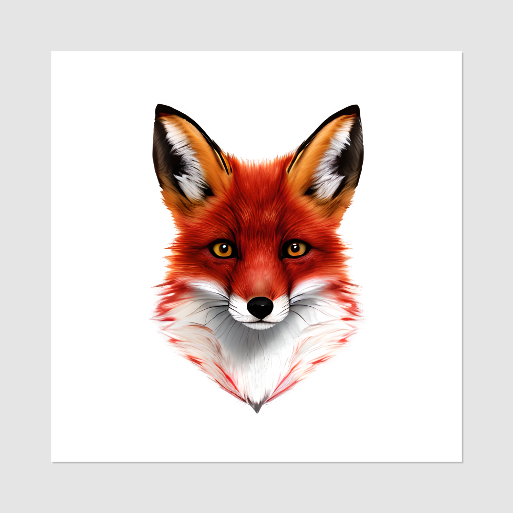 Red Fox Temporary Tattoos