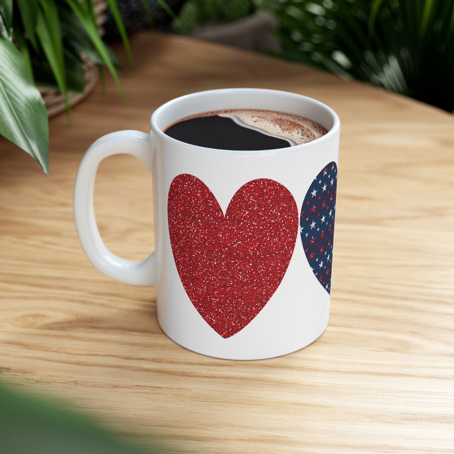 American Hearts Ceramic Mug 11oz