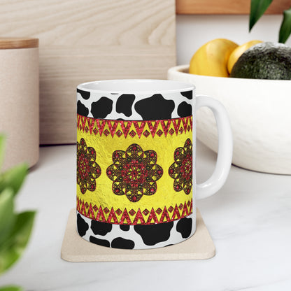 Western Animal Print Ceramic Mug 11oz