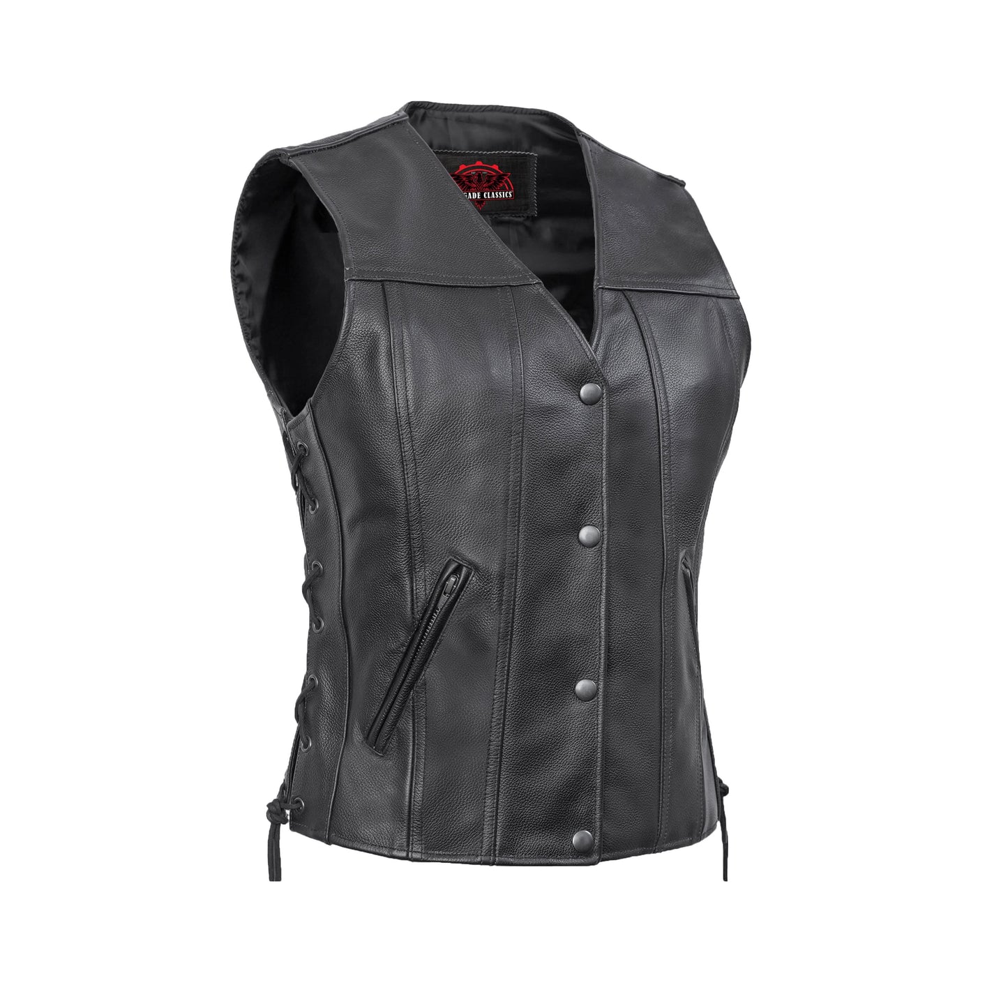 Women's Gray Single Back Panel Concealed Carry Vest