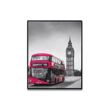 Red Collection Framed Canvas Print