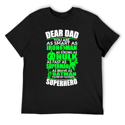 Dear Dad Superhero Men's T-shirt 100% Cotton