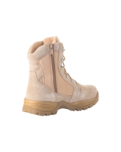 Kiwi Rugged Sand Suede 7" Zipped Water Resistant Tactical Boots [R62200]