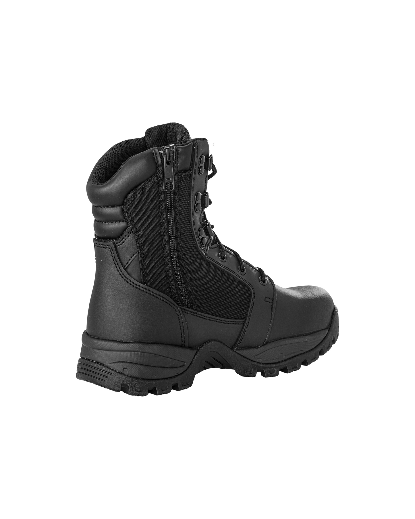 Kiwi Rugged Black Action Leather 7" Zipped Water Resistant Tactical Boots [R62300]