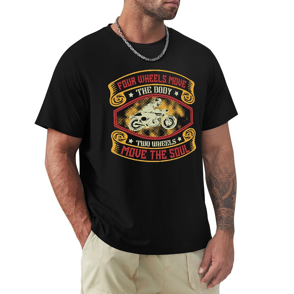 Four Wheels Move The Body Men's T-shirt 100% Cotton
