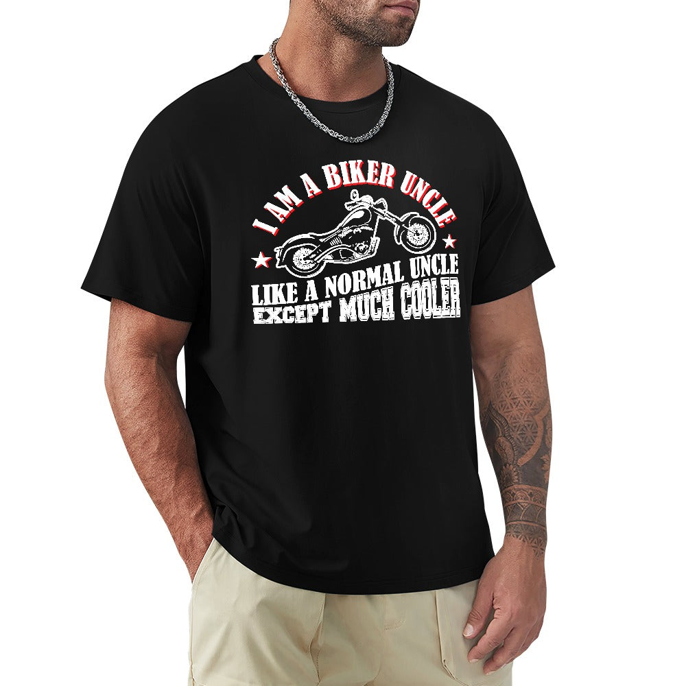 I Am A Biker Uncle Men's T-shirt 100% Cotton
