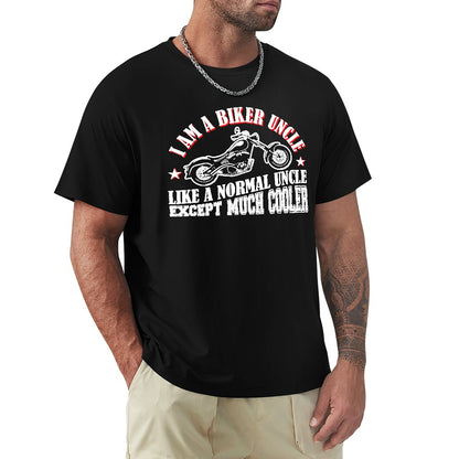 I Am A Biker Uncle Men's T-shirt 100% Cotton