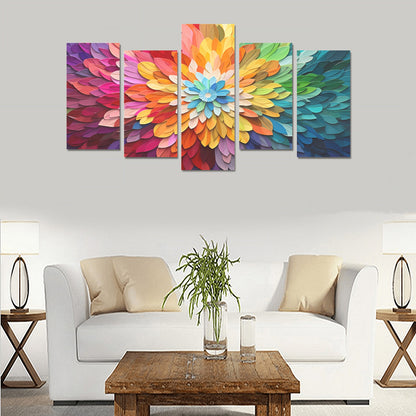 Colorful Flowers Canvas Wall Art Prints