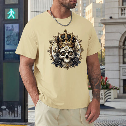 Skull King Men's T-shirt 100% Cotton