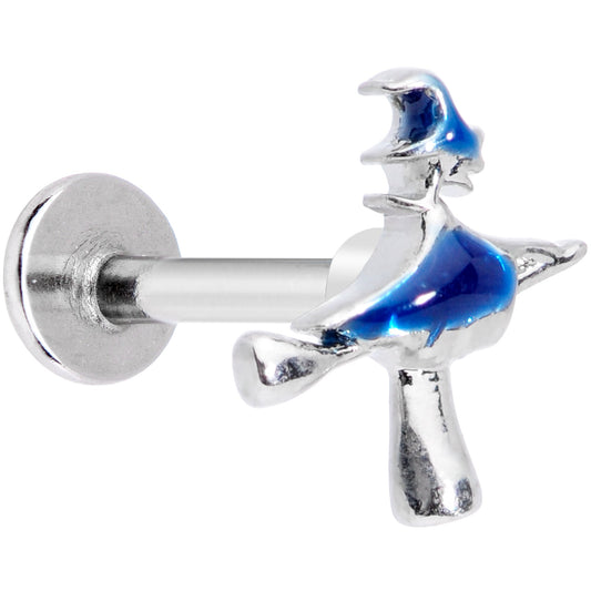 16G 5/16 Blue Spooky Halloween Witch Labret Monroe Tragus