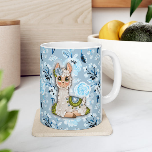 Adorable Llama Ceramic Mug 11oz