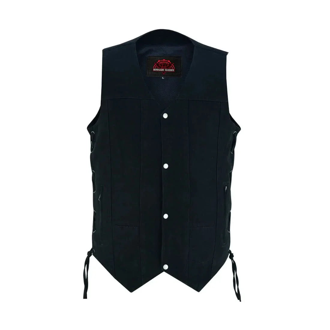 Men's Ten Pocket Denim Utility Vest - TALL