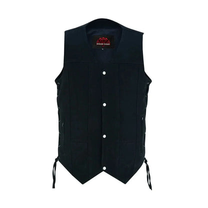Men's Ten Pocket Denim Utility Vest - TALL