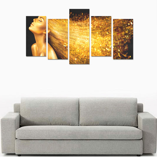 Golden Hair Canvas Wall Art Prints