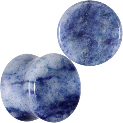 Natural Blue Aventurine Stone Saddle Plug Set