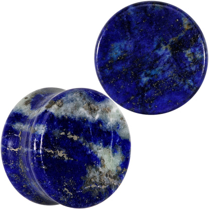 Natural Blue Lapis Stone Saddle Plug Set