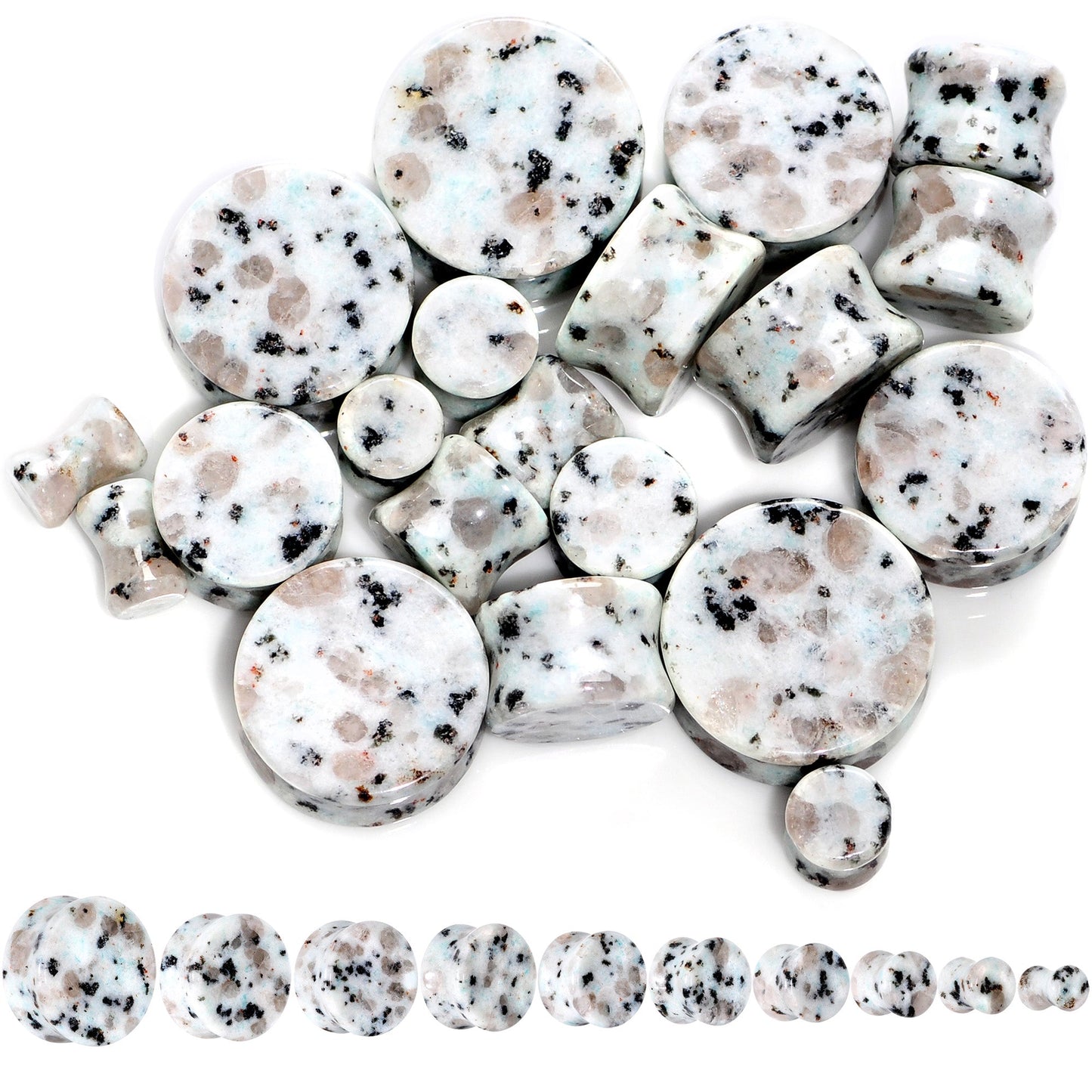 Natural Tianshan Jade Stone Saddle Plug Set