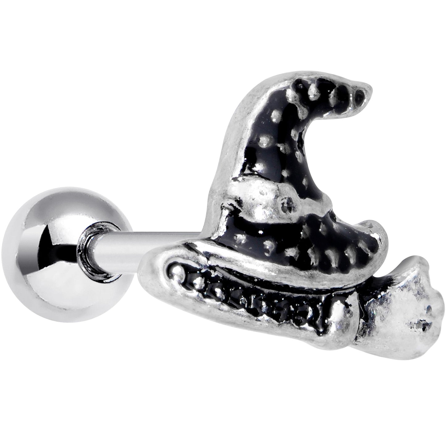 16G 1/4 Broom Witch Hat Halloween Cartilage Tragus Earring