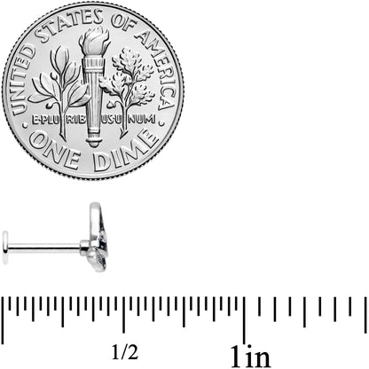 16G 5/16 Broom Witch Hat Halloween Labret Monroe Tragus