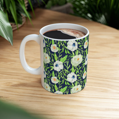 Floral Ceramic Mug 11oz