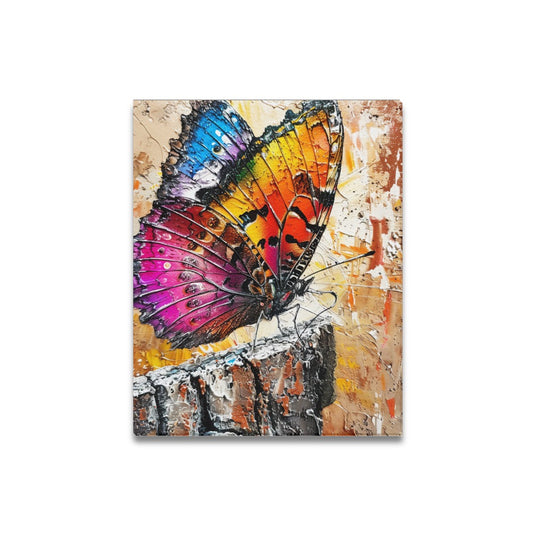 Watercolor Butterfly Frame Canvas Print