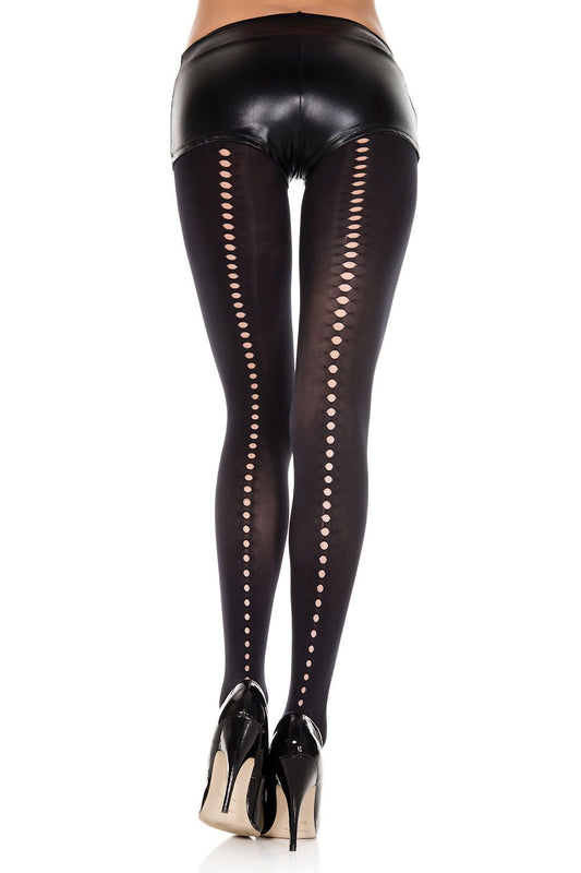 Small Cut Out Opaque Pantyhose