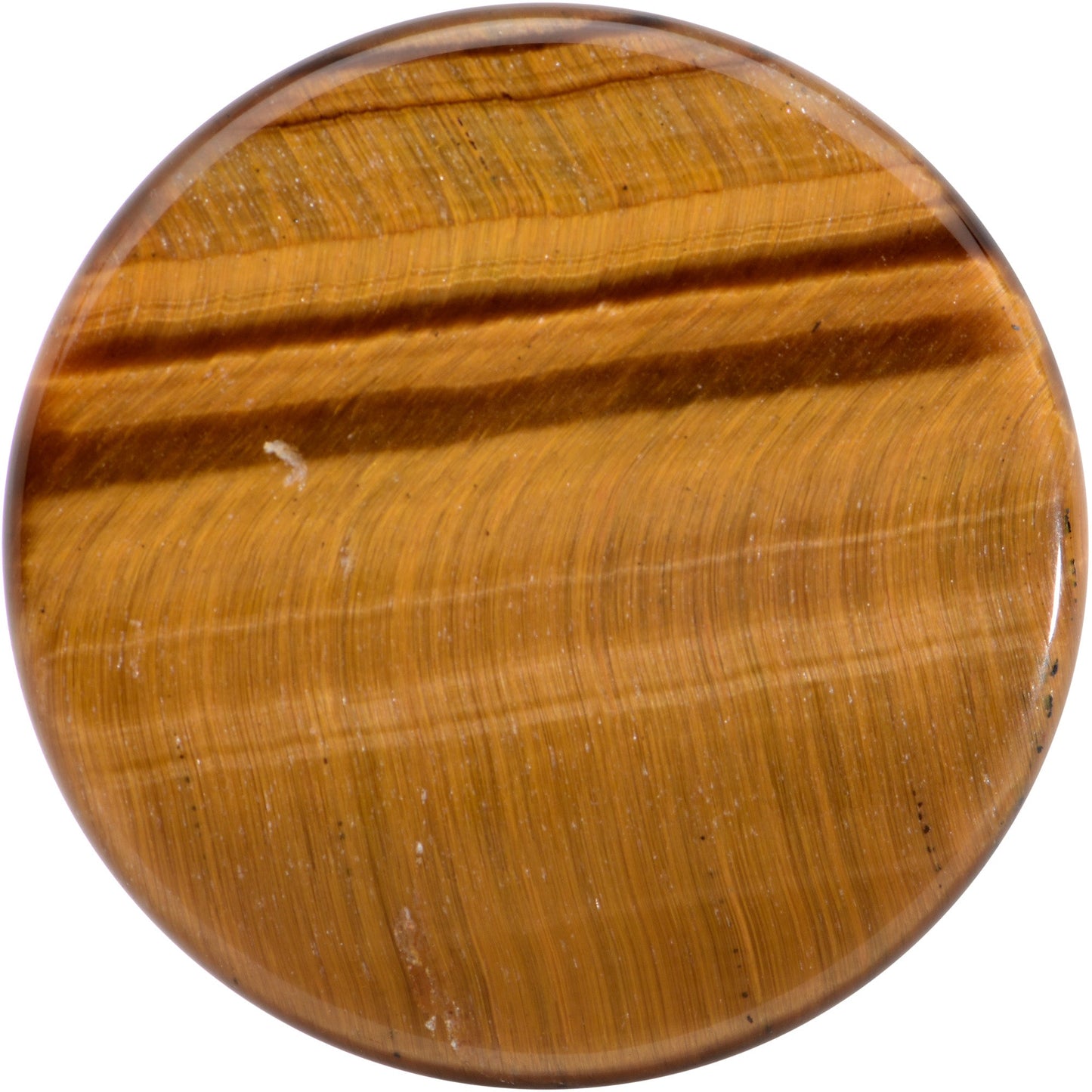 Natural Brown Tiger Eye Stone Double Flare Plug Set