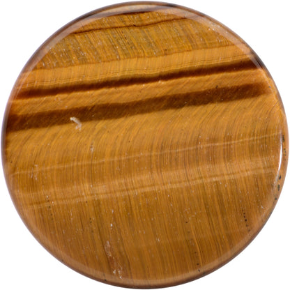 Natural Brown Tiger Eye Stone Double Flare Plug Set