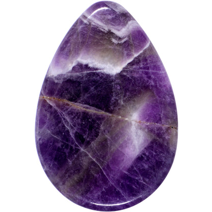 Purple Amethyst Stone Drop Saddle Plug Set